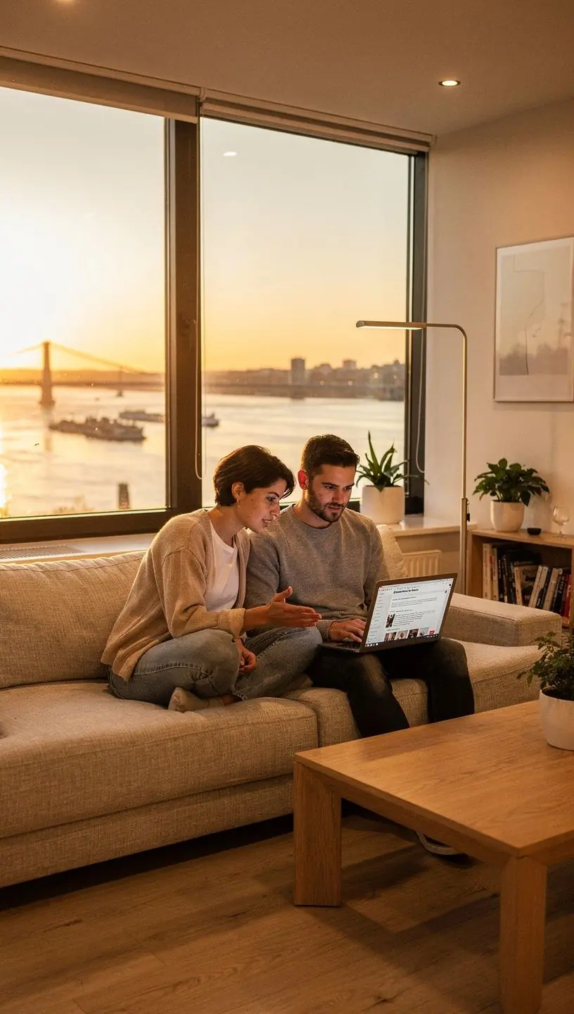 Persoană concentrată lucrând eficient pe un dispozitiv digital, reprezentând productivitatea sporită prin simplitate.